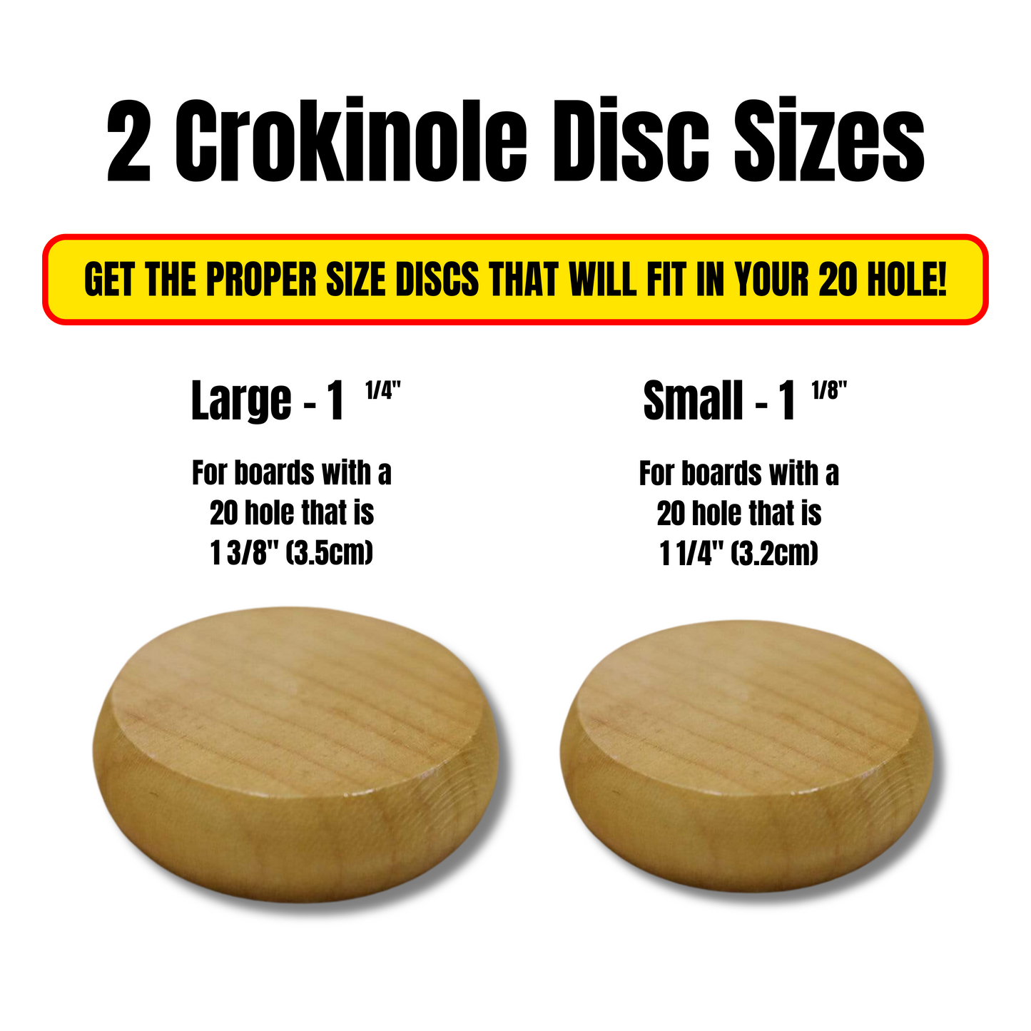 13 gelbe Crokinole-Scheiben (halbes Set)