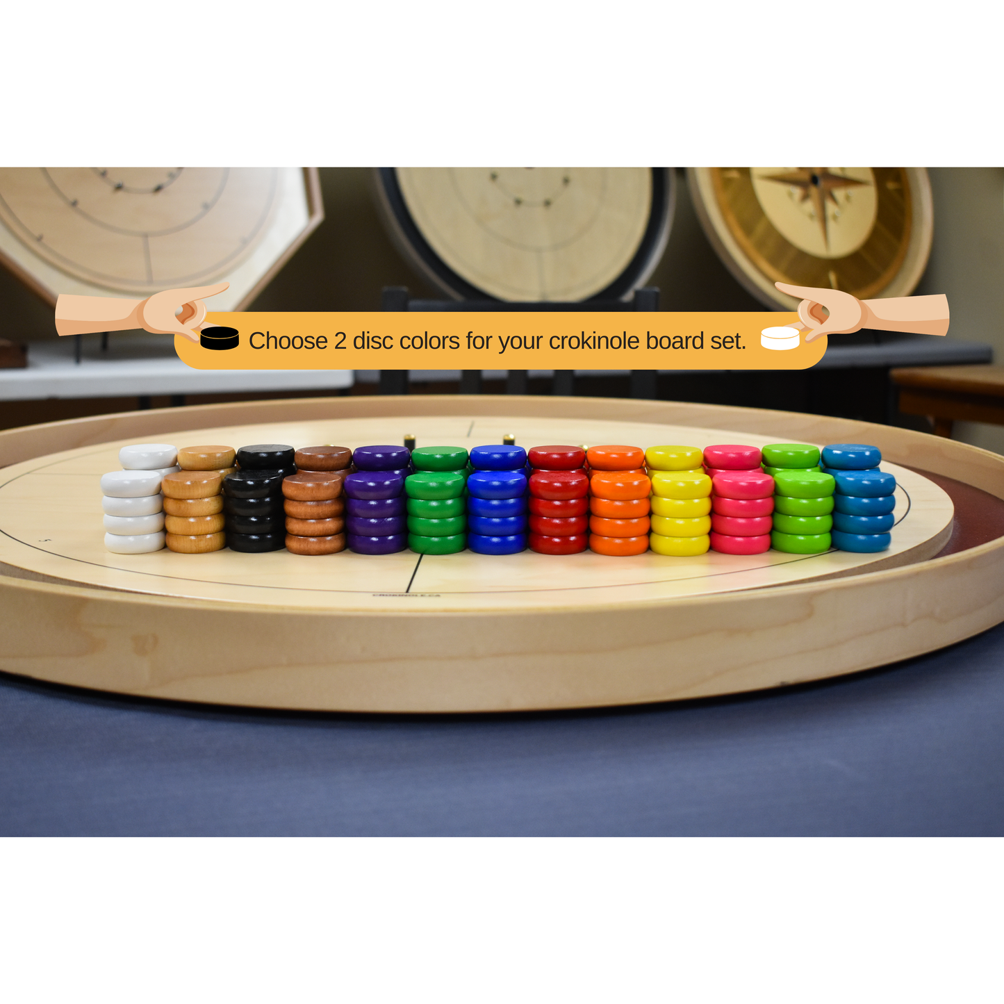 Das Baltic Bircher Crokinole Set